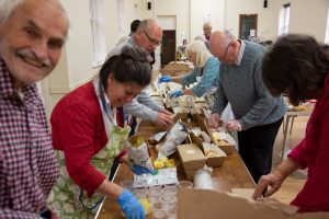 Lions preparing lunches