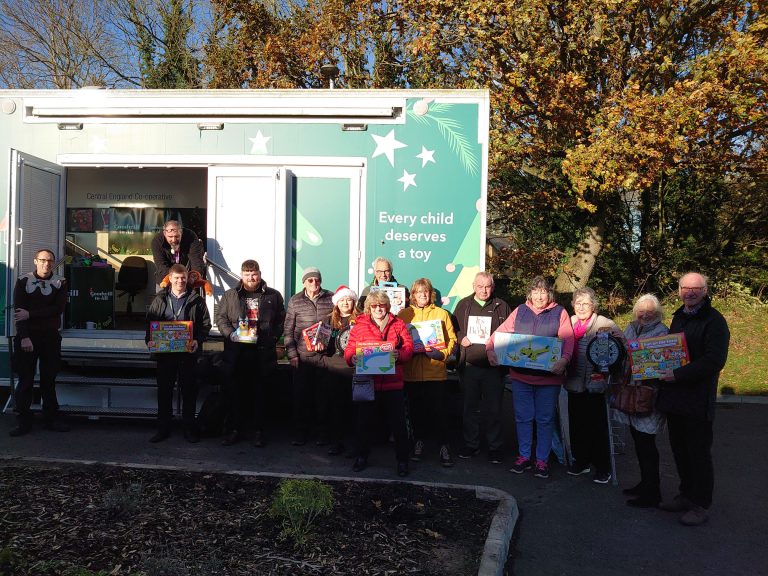 Reepham Lions donating toys to Co-Op Appeal