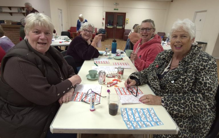 Ladies playing bingo